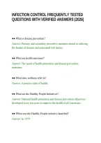 Infection Control Frequently Tested Questions With Verified Answers &lpar;2026&rpar;&period;Pdf&NewLine;&NewLine;