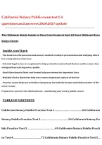 California Notary Public Exam Study Guide&colon; Practice Tests 1-5 2026&sol;2027&NewLine;&NewLine;