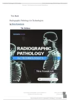 Test Bank for Radiographic Pathology for Technologists &ndash; 7th Edition &lpar;Nina Kowalczyk&rpar; &vert;