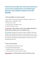 Florida General Lines Agent Exam with Accurate Questions & Correct Answers &lpar;Verified Answers&rpar; and Full Deep Expert Rationales &vert; Latest &lpar;2026&sol;2027&rpar; Updated Version &lbrace;JUST RELEASED&rcub;