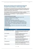 Binnenvaart Schipper EU Kwalificatiecertificaat &vert; Complete Samenvatting &plus; 24 Oefenvragen