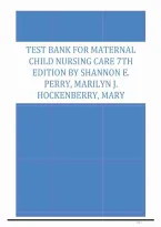 Test Bank For Maternal Child Nursing Care 7th Edition by Shannon E&period; Perry&comma; Marilyn J&period; Hockenberry&comma; Mary Catherine Cashion Chapter 1-50