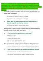 Nurs 6512 Advanced Health Assessment Midterm Review &NewLine;2026&sol;2027 &vert; Quiz Questions & Answers &vert; Complete Nursing &NewLine;Exam Prep &vert; High-Yield Practice Questions &vert; Verified Correct &NewLine;Answers&vert; Comprehensive Study Guide &vert; Latest Updated &NewLine;Version