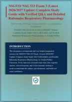 Nsg533 Nsg 533 Exam 3 Complete Study Guide With Verified Q&A And Detailed Rationales Respiratory Pharmacology A&plus; Graded Wilkes University&vert; Instant Download