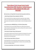 VA MASTER CONVENTIONAL SEWAGE INSTALLER ALL-IN-ONE PACKAGE DEAL &vert; 3 FULL PRACTICE EXAMS&comma; 400&plus; ALIGNED QUESTIONS&comma; SETBACKS&comma; TRENCHES & DISTRIBUTION BOX MATRICES &mdash; 100&percnt; VERIFIED