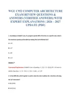 Wgu C952 Exam Bundle Questions With Verified Answers