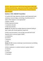 Nur 670 - Apea Pmhnp Exam And Practice Exam Newest 2026&sol; 2027 &NewLine;Test Bank&vert; Nur670 Pmhnp - Apea Exam Prep With Complete 300 Real &NewLine;Exam Questions And Correct Verified Answers&sol; Already Graded A&plus; &NewLine;&lpar;Most Recent&excl;&excl;&rpar; 