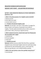 Irrigation Technician Certification Exam&NewLine;2026&sol;2027 Latest Update &mdash; 100 Questions With Rationales&NewLine;