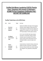 ACAMS CERTIFIED AML FINTECH COMPLIANCE ASSOCIATE &lpar;CAFCA&rpar; EXAM ULTIMATE STUDY BUNDLE &vert; FULL 8-HOUR CURRICULUM&comma; 450&plus; VERIFIED PRACTICE QUESTIONS&comma; E-KYC&comma; BAAS & EXPERT RATIONALES &mdash; GRADED A&plus;
