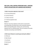 Iadc Level 3 Well Control Operations Exam &ndash; 2026&sol;2027 Update 100 Questions With Answers And Rationales
