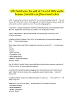 LVMH Certification Test with all Correct & 100&percnt; Verified Answers &vert;Latest Update &vert;Guaranteed to Pass