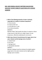 Biol 1009 General Biology Midterm Exam Review 2026&sol;2027 Update Complete Questions With Verified Answers