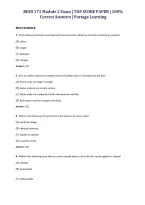 BIOD 171 Module 2 Exam &vert; TOP SCORE PAPER &vert; 100&percnt; &NewLine;Correct Answers &vert; Portage Learning