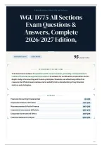 WGU D775 All Sections Exam Questions & Answers&comma; Complete 2026&sol;2027 Edition&comma;