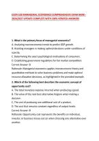 Econ 528 Managerial Economics Comprehensive Exam Bank - 2026&sol;2027 Update Complete With 100&percnt; Verified Answers