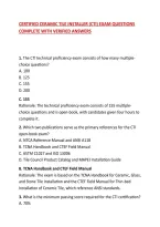 Certified Ceramic Tile Installer &lpar;Cti&rpar; Exam Questions Complete With Verified Answers