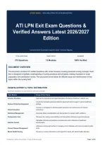 ATI LPN Exit Exam Questions & Verified Answers Latest 2026&sol;2027 Edition