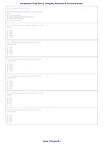 Investments Final Exam &vert; Complete Questions & Verified Answers &vert; Investment Management Exam Prep &vert; Grade A&plus; &vert; 2026&ndash;2027