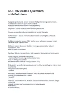 NUR 502 exam 1 Questions with Solutions 2026