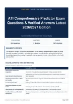 ATI Comprehensive Predictor Exam Questions & Verified Answers Latest 2026&sol;2027 Edition &lpar;1&rpar;