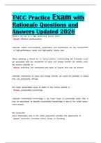 TNCC Practice Exam with Rationale Questions and Answers Updated 2027