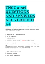 Tncc 2027 Questions And Answers All Verified 