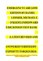 Emergency Care 14th Edition Daniel Limmer Test Bank &ndash; Chapter 1 &ndash; 41 Questions