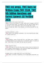 TNCC-TRAUMA -NURSING CORE COURSE latest 2026 &vert; 2027 package deal Questions and Answers All Verified