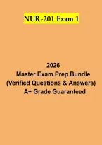 NUR 201 Exam 1 2026 &vert; Nursing Study Guide&comma; Medical-Surgical Practice Questions & Test Prep