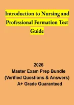 Introduction to Nursing and Professional Formation 2026 &vert; Nursing Roles&comma; History & Exam Study Guide