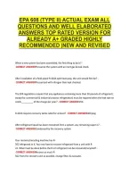 Epa 608 &lpar;Type Ii&rpar; Actual Exam All &NewLine;Questions And Well Elaborated &NewLine;Answers Top Rated Version For &NewLine;Already A&plus; Graded Highly &NewLine;Recommended &vert;New And Revised 
