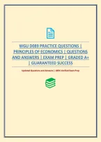 Wgu D089 Practice Questions &vert; Principles Of Economics &vert; Questions And Answers &vert; Exam Prep