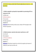 ATI TEAS 7 Science 2026&sol;2027 Practice Questions & Answers &mdash; 200 &NewLine;Questions 