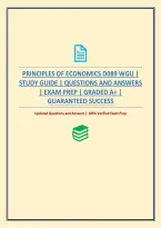 Principles Of Economics D089 Wgu &vert; Study Guide &vert; Questions And Answers &vert; Exam Prep
