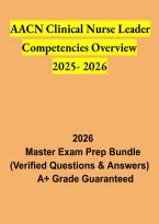 AACN Clinical Nurse Leader Competencies Overview 2025&ndash;2026 Final Exam &vert; CNL Study Guide & Practice Questions