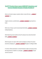 ExCPT Practice Exam Latest 2026&sol;2027 Questions and &NewLine;Correct Detailed Answers Already Graded A&plus;