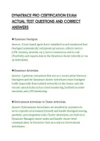 Dynatrace Pro Certification Exam&NewLine;Actual Test Questions And Correct&NewLine;Answers