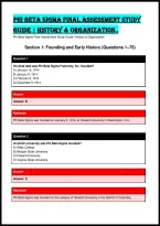 Phi Beta Sigma Final Assessment Study Guide &vert; History & Organization&period;
