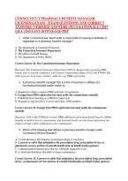 Connecticut Pharmacy Benefit Manager &NewLine;Licensing Exam &ndash; Exam Questions And Correct &NewLine;Answers &lpar;Verified Answers&rpar; Plus Rationale &vert; 2027 &NewLine;Q&A &vert; Instant Download Pdf