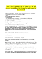 TLETA Post Test Study with all Correct & 100&percnt; Verified Answers &vert;Actual Complete Update &vert;Already Graded A&plus; &lpar;Just Released&rpar;