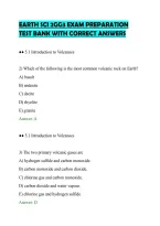 Earth Sci 2Gg3 Exam Preparation&NewLine;Test Bank With Correct Answers