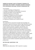 American Airlines Flight Attendant Training 787 Exam&NewLine;Questions And Correct Answers &lpar;Verified Answers&rpar;&NewLine;Plus Rationales 2026 Q&A &vert; Instant Download Pdf