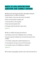 Earth Sci 2Gg3 Updated Exam&NewLine;Questions And Correct Answers