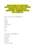 Nr 224 Exam Fully Solved & &NewLine;Updated 2026-2027 &lpar;Latest Version &NewLine;Verified For Accuracy&rpar; &NewLine;&lpar;Questions &plus; Answers&rpar; Solved &NewLine;100&percnt; Correct&excl;&excl; 