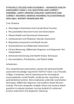 D&rsquo;youville College Nur 631&sol;Nur631 &ndash; Advanced Health&NewLine;Assessment Exam 3 &lpar;V2&rpar; Questions And Correct&NewLine;Answers&comma; Latest Updated 2026&sol;2027 Questions And&NewLine;Correct Answers &lpar;Verified Answers&rpar; Plus Rationales&NewLine;2026 Q&A &vert; Instant Download Pdf&period;