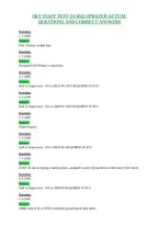 Skt Staff Test &lpar;1C052&rpar; Updated Actual&NewLine;Questions And Correct Answers