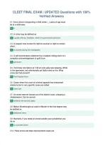CLEET FINAL EXAM &vert; UPDATED Questions with 100&percnt;&NewLine;Verified Answers