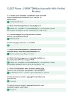 CLEET Phase 1 &vert; UPDATED Questions with 100&percnt; Verified&NewLine;Answers