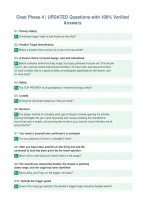 Cleet Phase 4 &vert; UPDATED Questions with 100&percnt; Verified&NewLine;Answers