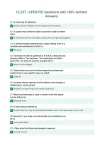 CLEET &vert; UPDATED Questions with 100&percnt; Verified&NewLine;Answers